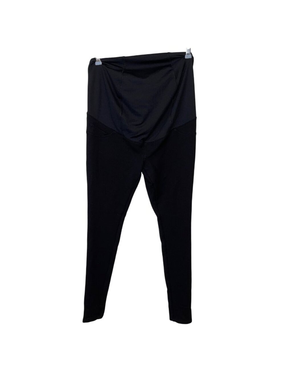 Isabel Maternity By Ingrid & Isabel Womens Black Full Panel Skinny Leggings XS
